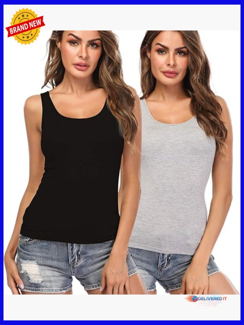 Women Tanks Camis with Built in Bra Yoga Top Layering Undershirt S-3XL